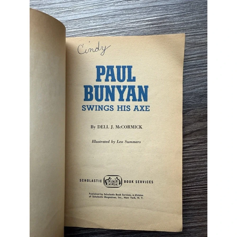 Paul Bunyan Swings His Axe paperback 1963 1st‎ Printing